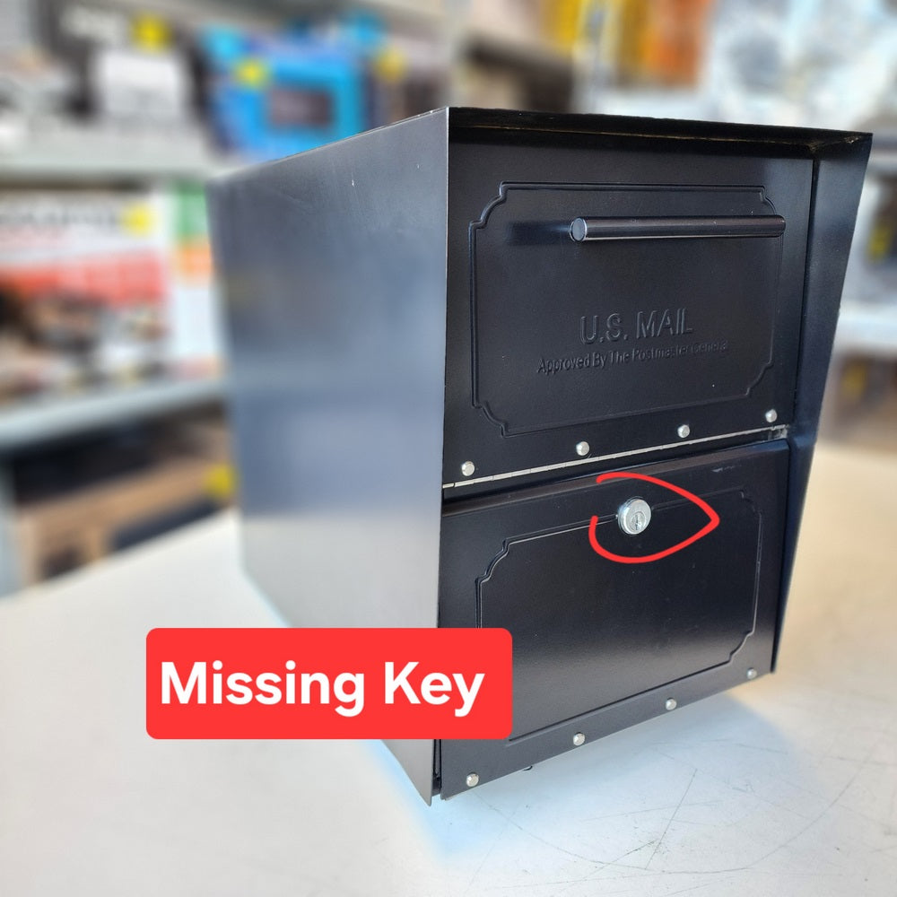 Oasis Classic Black, Extra Large, Steel, Locking, Post Mount Parcel Mailbox with High Security Reinforced Lock (6200B-10) Oasis Classic Black, Extra Large, Steel, Locking, Post Mount Parcel Mailbox with High Security Reinforced Lock (6200B-10)